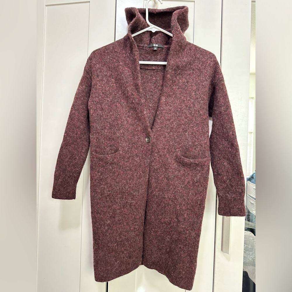 Uniqlo Wool Hoodie Sweater/Cardigan size XS